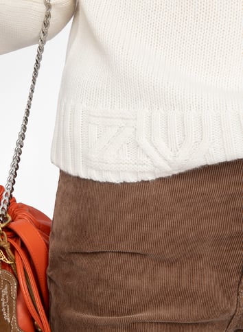 Pull col montant en cachemire ZADIG&VOLTAIRE Beige